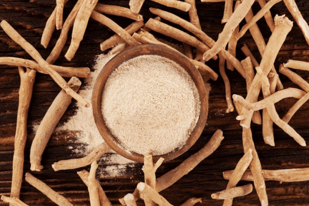 ashwagandha on a table