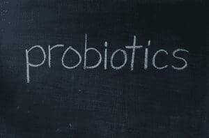 probiotic written with chalk on board