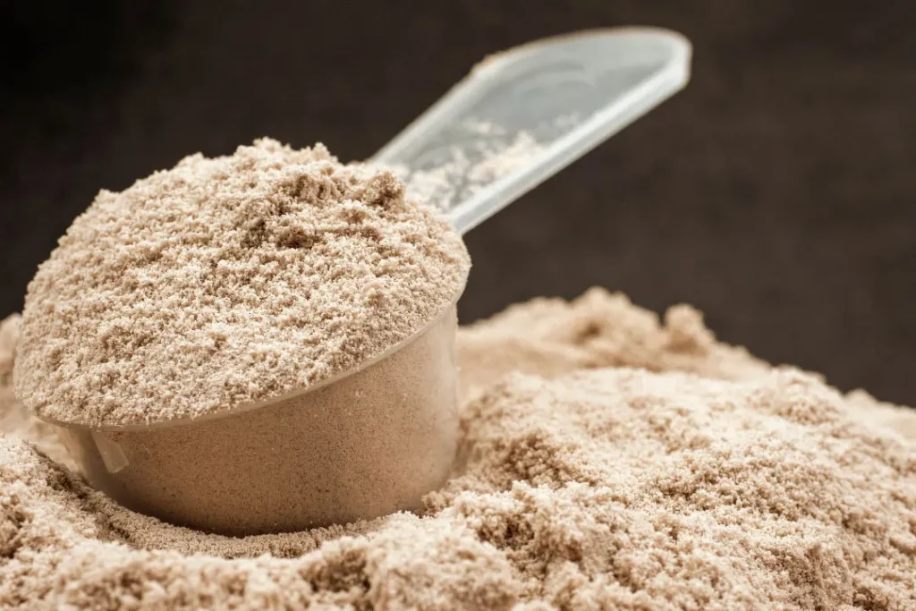 closeup shoot of Walmart protein powder