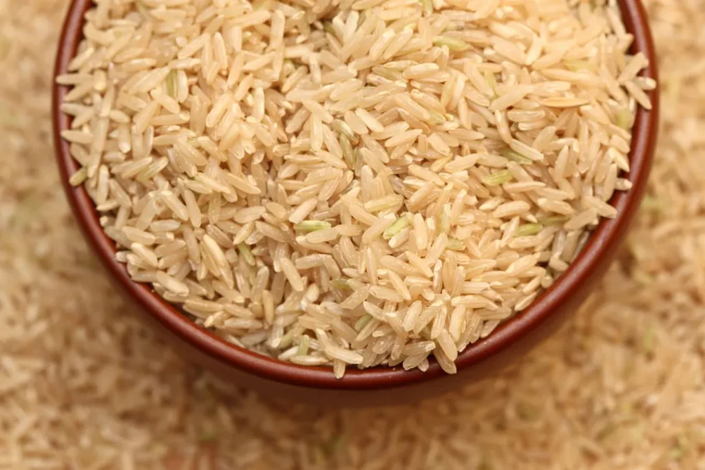 brown rice in a bowl