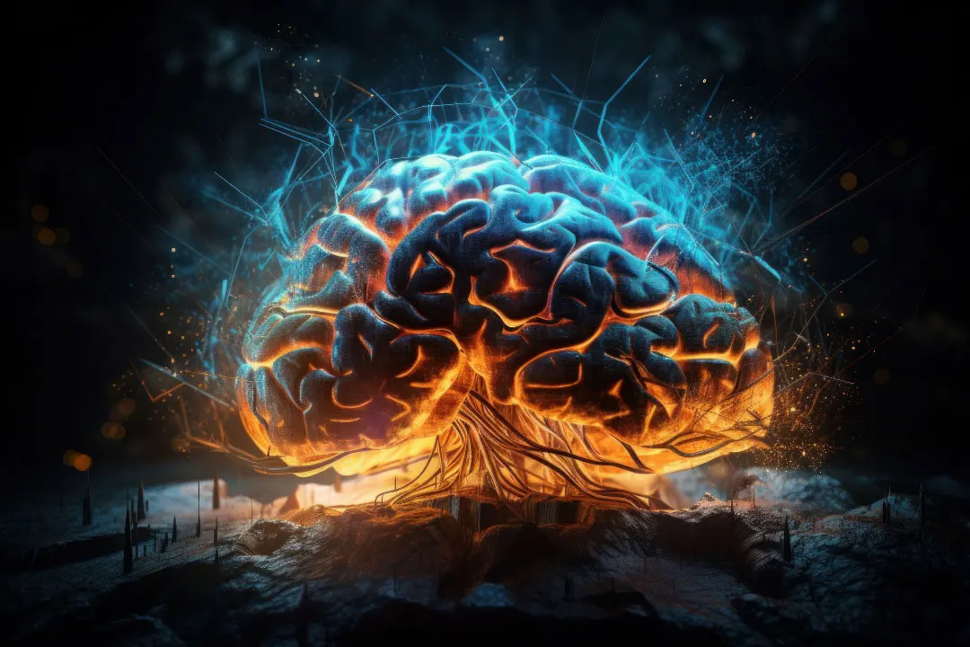 computer artwork of human brain