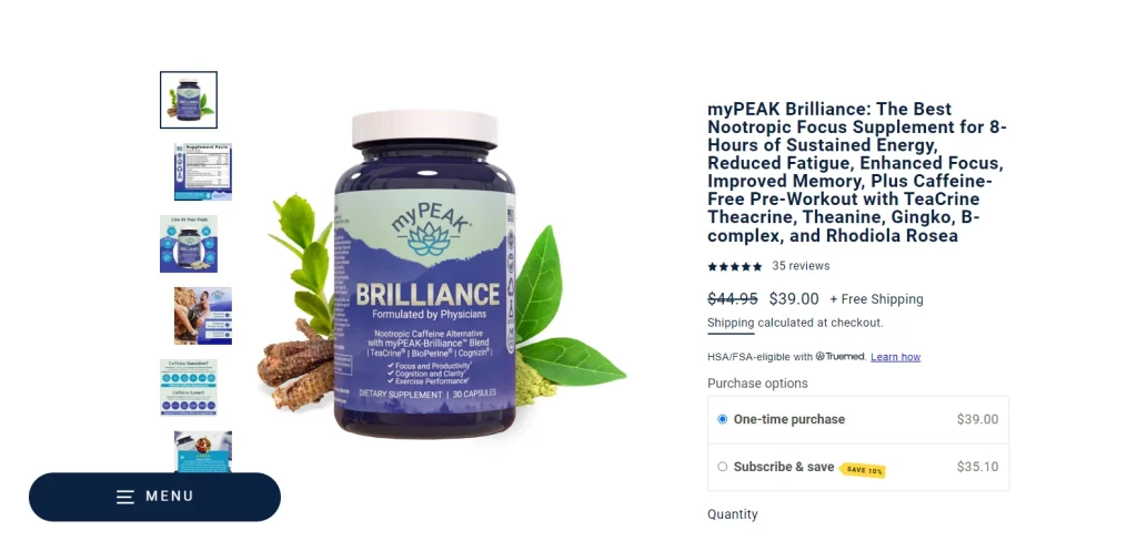 mypeak brilliance price