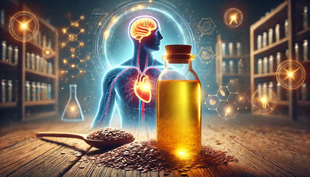  flaxseed oil for cardiovascular and brain health. 